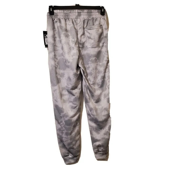 NBA Jogger Sweat Pants Mens Small Light Gray Sun Bleached Tapered Joggers New - Picture 3 of 3